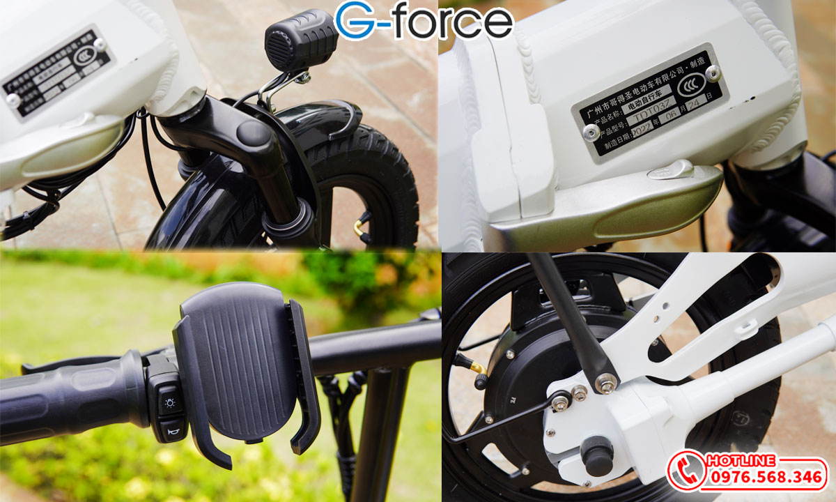 Xe đạp gấp gọn trợ lực điện G-Force F14 400W 2021